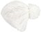 FEINZWIRN Strick Barett Mütze Beanie Strick Mütze Oversize Wintermütze 236(Weiss)