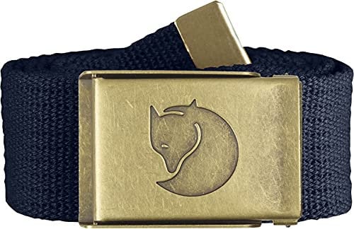 Fjällräven Canvas Brass 4 Cm Gürtel, Blau (Dark Navy 555), 120|#692 (Einheitsgröße)