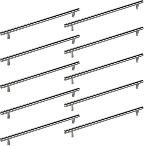 SOTECH 10 Stück Möbelgriff G10 Edelstahlrohr Möbelgriff-Set Stangengriffe Relinggriffe BA 320 mm Schubladengriff