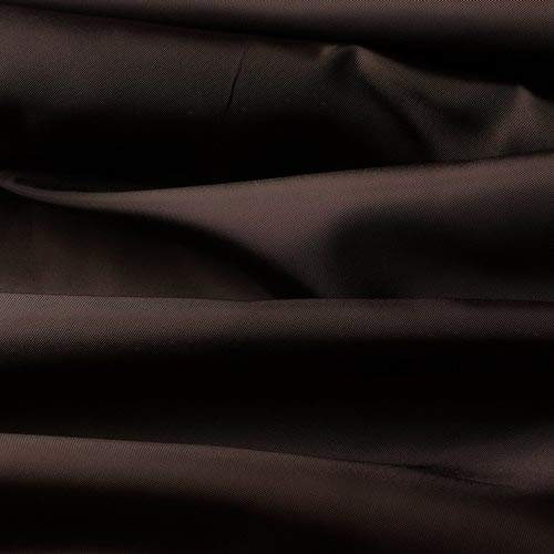 Seidentaft - Stoff Meterware - 27 Farben - Taft - Futterstoff - Deko (dunkelbraun)