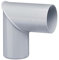 INEFA curva di grondaia 87° Plastica, gomito per pluviale, angolo per pluviale, accessori per grondaie, raccordo a gomito 50mm Grigio