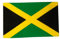 Flaggenfritze Jamaika Flagge 30 x 45 cm, Gelb, Patriotisch, Unisex, 30 x 45 cm