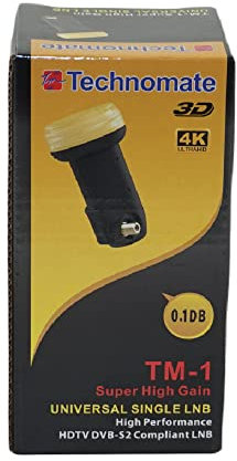 Technomate TM-1 0.1 dB Universal Single Super High Gain LNB