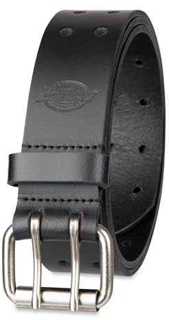 Dickies Herren Double Prong Fully Adjustable Leather Belt Gürtel