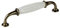 SOTECH Porzellangriff META Möbelgriff Porzellan Bronzeoptik Weiß BA 128 mm