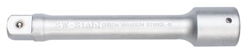 SW-Stahl 07660L-5 Verlängerung 3/4 Zoll, 200 mm Steckschlüssel-Zubehör | Premium Chrom-Vanadium-Stahl Verlängerung für Knarren und Ratschen, matt verchromt, 20 mm Antriebsvierkant, lose