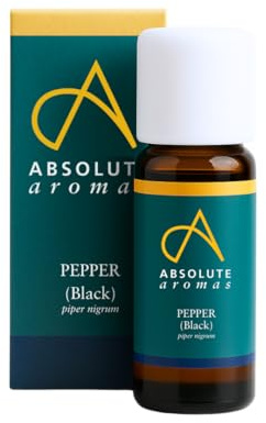 Absolute Aromas Black Pepper Essential Oil 10ml - 100% Pure, Natural, Undiluted, Vegan and Cruelty-Free - for use in Diffusers and Aromatherapy Blends