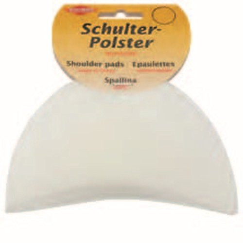 Kleiber Almohadilla para los hombros con cinta de gancho/flojel, color blanco, negro, sello Öko-Tex KH 10, color: blanco