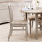 Florence High Back Dining Chair with Wooden Seat in Truffle Colour