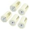 sourcing map 5 Pcs Parallel Connection 3x 1.5V AA Battery Holder Case Box White