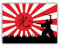 Aufkleber/Sticker Ehre Samurai Japan Flagge Fahne Kung-Fu Karate 7x5cm A1118