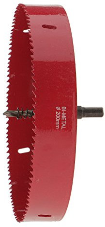 HSS Bi Metall Bohrkrone Trockenbau Dosenbohrer Lochsäge Lochsägen 200mm für Aluminiumrohr Aluminium Stahl Edelstahl - 200mm