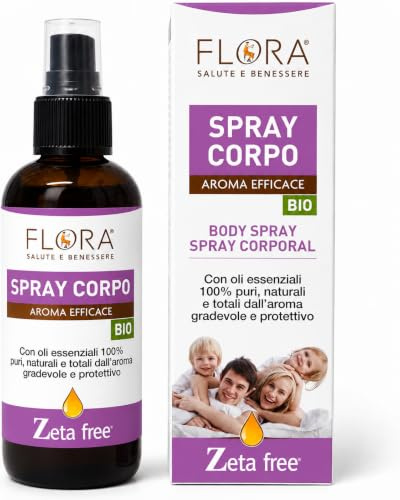 FLORA Zeta Free Spray Corpo BIO-COSMOS, Profumo Fresco per l’Estate, 100 ml