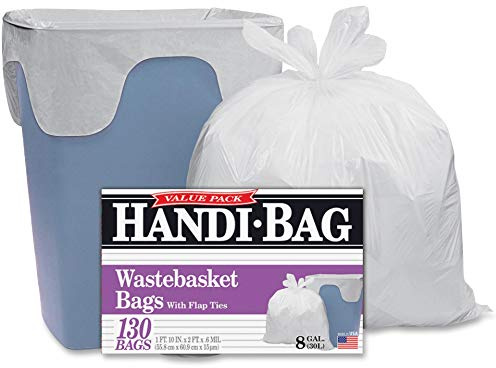 Handi-Bag HAB6FW130 Lot de 130 boîtes de 130 bouteilles Blanc 0,6 mm