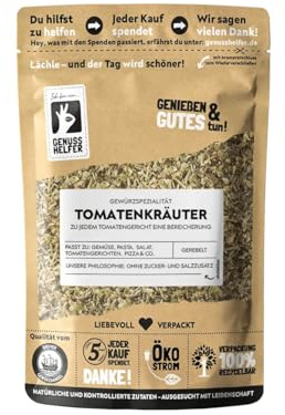 Bremer Gewürzhandel Tomatenkräuter, gerebelt, ideal für Gemüse- und Tomatengerichten, authentische mediterrane Würze, 50g