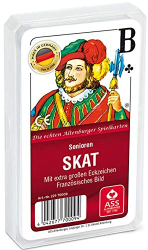 Kartenspiele, Skat, Seniorenkarte, französisches Bild der Ass Altenburger Spielkartenfabrik