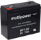 akku-net Bleiakku (multipower) MP7-6S, 6V, Lead-Acid