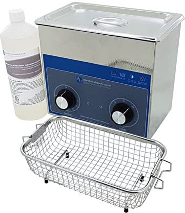 Allendale Ultrasonics 3L Industrial Ultrasonic Cleaner Dial Tank Heated Pro Bath with Basket and Carburettor Cleaning Solution