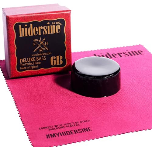 Hidersine 6B Double Bass Rosin. Medium-Hard. Handmade in the UK. Approx 30g rosin cake. Ideal Double Bass rosin for players of all standards.