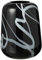 Vase effet fumé en verre fin noir/blanc