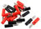 sourcing map Banana Plugs 20 Pcs, Silver Plated Speaker Plug Connector, Dual Screw Lock Audio Jack for Speaker Wire, Home Theater, Wall Plate, Video Receiver and Sound Systems, Red Black