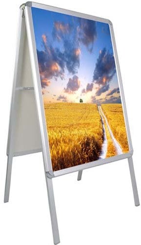 DIN A1 Alu Kundenstopper Gehwegaufsteller Plakatständer Werbetafel 1104-02