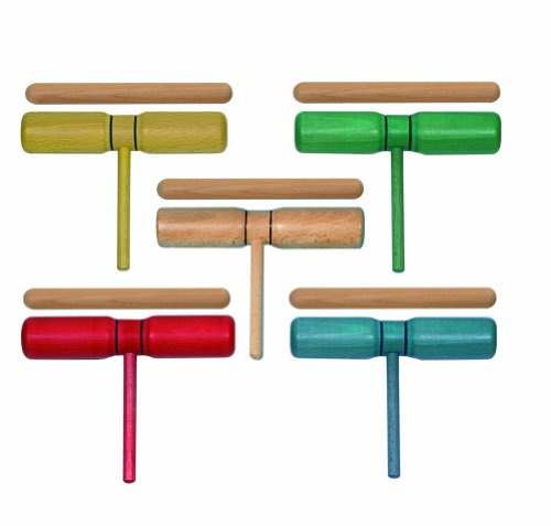 Goldon – Klangbausteine 33120 klein 2 Tone aus Buchenholz Stick mit Griff und Schlägel