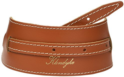 Klondyke Cradle Style Leather Banjo Strap with Sheepskin Pad - Tan