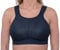 Womens High Impact Sports Bra Non Wired Plus Size Sports Bra Large Bosom Bra 44 J Black