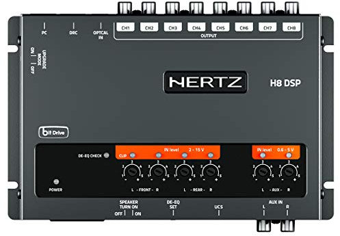 Hertz H8 DSP DRC - Processore Audio Digitale 8 canali per auto con remote control