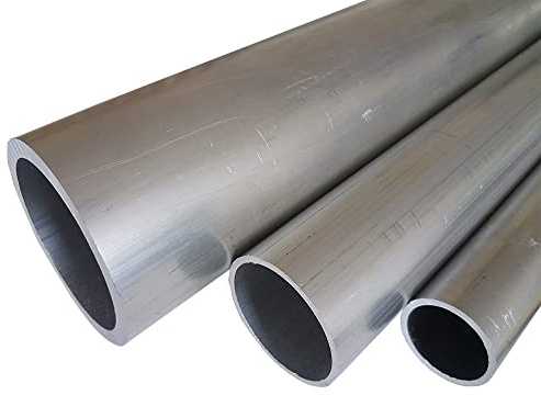 B&T Metall Aluminium Rundrohr, Ø 100,0x2,0mm, Länge ca.0,5 m | Konstruktionsrohr Alu, roh, unbehandelt, Hohl-Profil, AlMgSi0,5 F22 (EN-AW 6060)