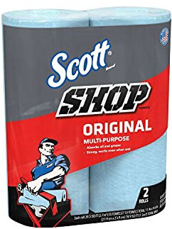 Kimberly-Clark Scott Shop Handtuch, 2 Rolls, blau