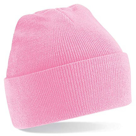Beechfield, Acryl-Strickmütze für Erwachsene, zum Aufschlagen, Unisex Gr. Einheitsgröße, rose