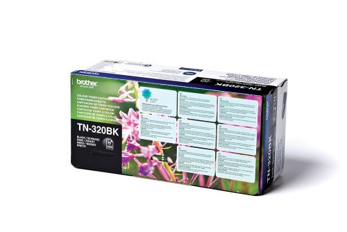 Brother Toner TN320, 2500, Gruppe TN-320BK, Deckung (%) 5%, schwarz