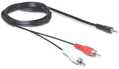 Delock Kabel Audio 3, 5 mm Klinkenstecker > 2 x Cinch Stecker 1, 5 m