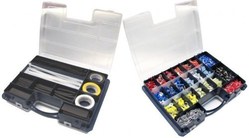 Accessoires électricien embouts gaines thermorétractables serre-câbles