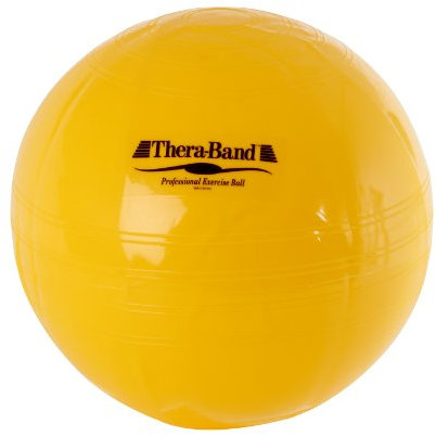 Original TheraBand® Exercise Balls, Designed for Core Strength Training and Stability Based Exercises, 45cm, Yellow