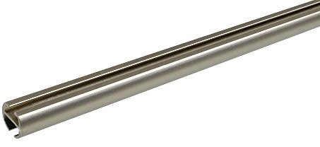 Liedeco Gardinenstange, Innenlaufprofil 16 mm | chrom-matt | 200 cm