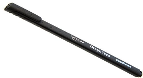 Maped 749111 Fineliner Graph'Peps, 12erPack, schwarz