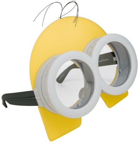 Sun-Staches Minion Mask Goggles - Gelbe, Runde Minion-Brille mit UV400-Schutz - Spaß für Kinder und Erwachsene - Einheitsgröße - Sofortiger Partystarter