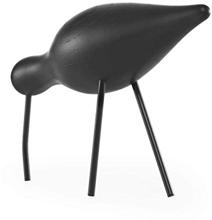 Normann Copenhagen 100171 Deko-Vogel, Holz, Schwarz, 22 x 6.5 x 14 cm, 1 Einheiten