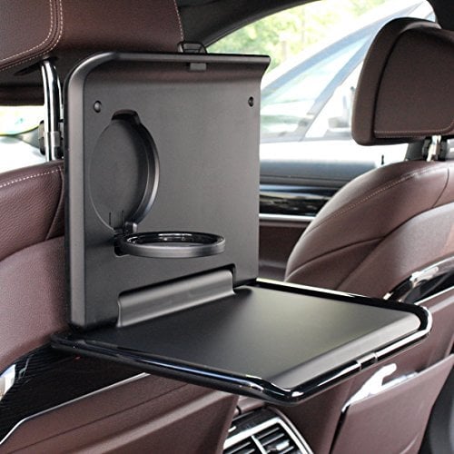 RoadButler Klapptisch für Fahrzeuginnenraum - Schwarz - TÜV geprüft - Made in Germany