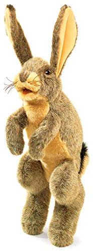 Folkmanis Jack Rabbit Hand Puppet, Braun