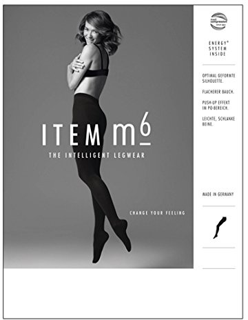 ITEM m6 Tights Opaque Damen Kompressionstrumpfhose blickdicht (L2/ M, black)