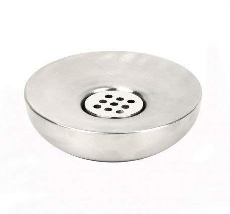 houseproud Round Steel Seifenschale aus Edelstahl