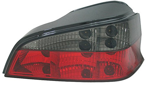 AutoStyle Satz Heckleuchten passgenau | kompatibel mit Peugeot 106 1996- - Rot/Smoke