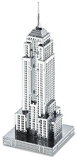 Fascinations Metal Earth MMS010 - 502558, Empire State Building, Konstruktionsspielzeug, 1 Metallplatine, ab 14 Jahren