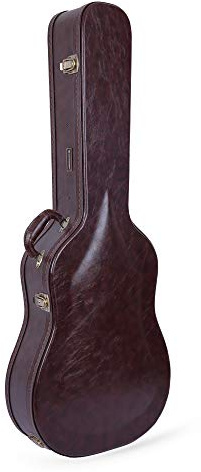 Crossrock Dreadnought-Gitarre, braunes Kunstleder-Etui (CRW600DBR)