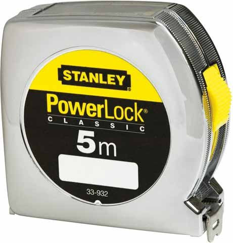 Stanley POWER Lock – Mètre ruban 5 m x 19 mm