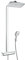 hansgrohe Raindance Select E 360 wassersparendes Duschsystem, 3 Strahlarten, Chrom